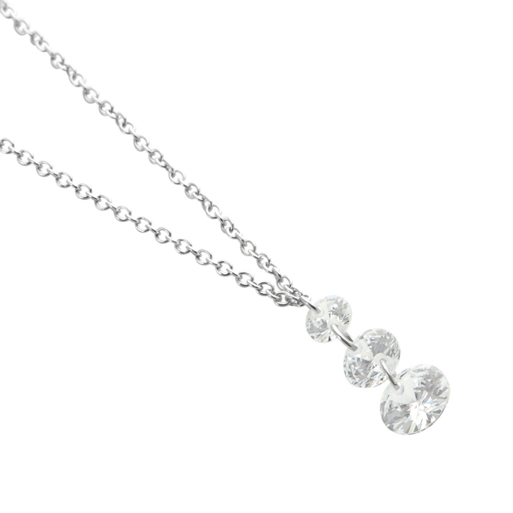 Collier Argent Constantin Argent Blanc Oxyde - Colliers fantaisie Femme | Histoire d&rsquo;Or