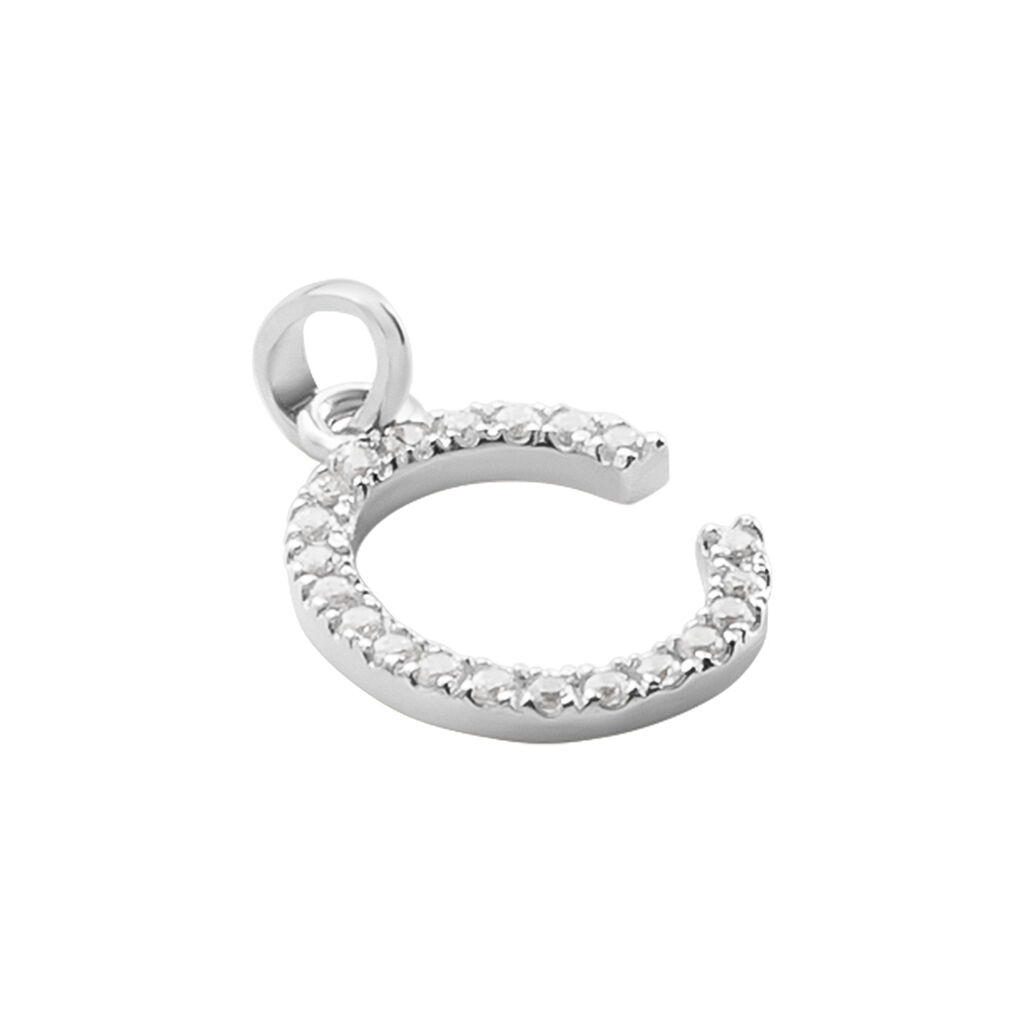 Pendentif Klementine Or Blanc Oxyde De Zirconium - Pendentifs Femme | Histoire d’Or