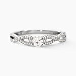 Bague Solitaire Livia Or Blanc Diamant - Bagues solitaires Femme | Histoire d&rsquo;Or