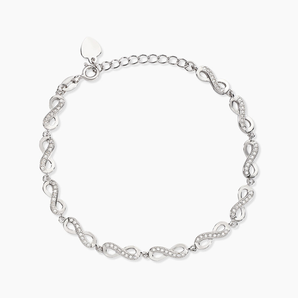Bracelet Anka Argent Blanc Oxyde De Zirconium - F&ecirc;te des m&egrave;res Femme | Histoire d&rsquo;Or