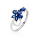 Bague Bouquet Or Blanc Saphir Et Diamant - Bagues avec pierre Femme | Histoire d’Or