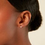 Boucles D'Oreilles Puces Rafiqa Or Jaune Oxyde De Zirconium - Clous d'oreilles Femme | Histoire d&rsquo;Or