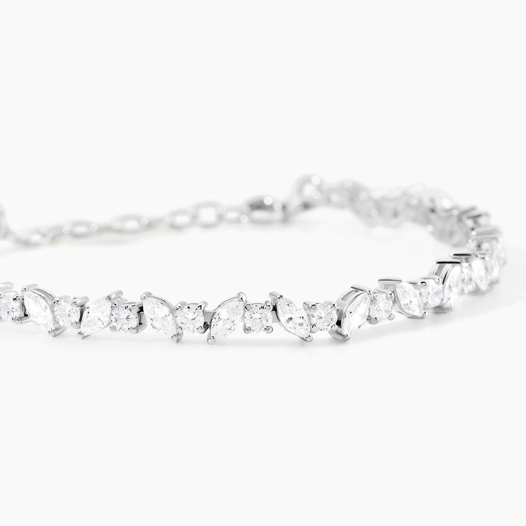 Bracelet Riviere Argent Blanc Shiny Nights Oxyde De Zirconium - Bracelets Femme | Histoire d’Or