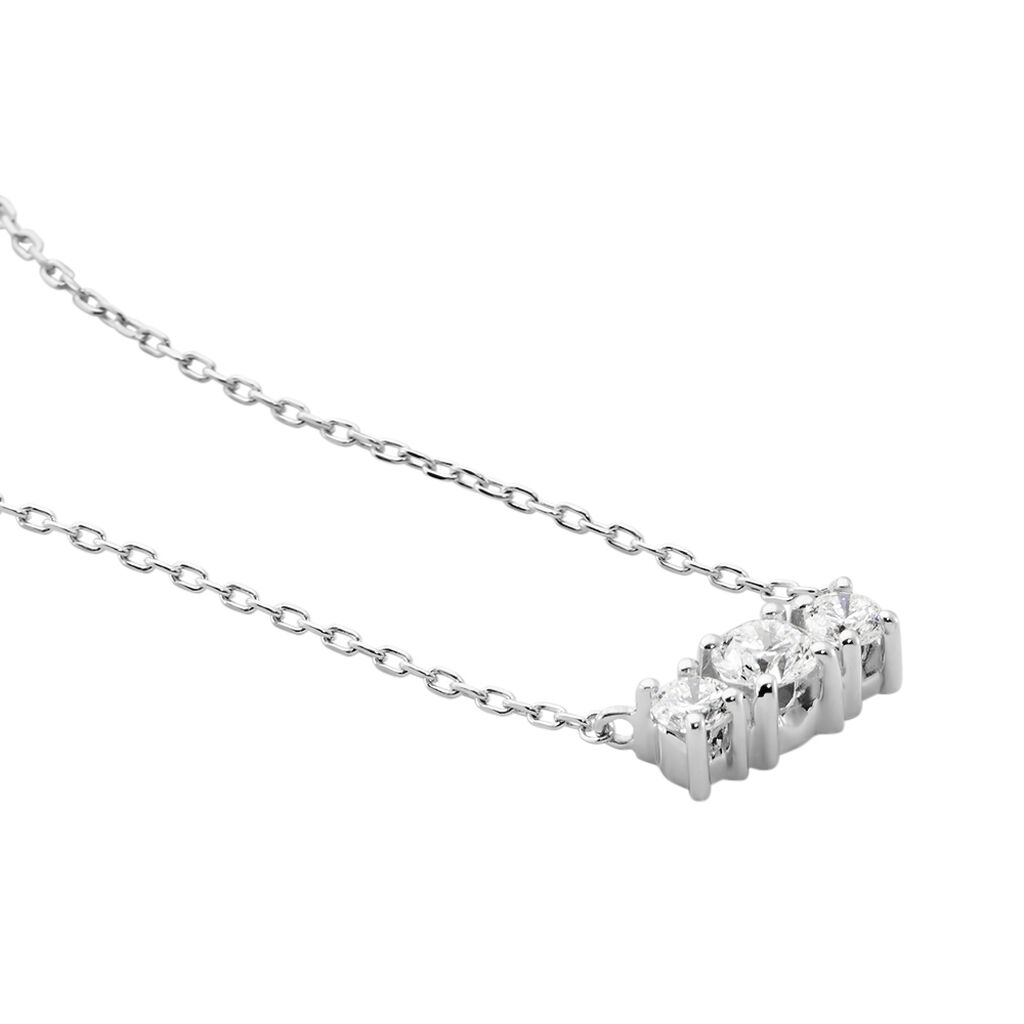 Collier Or Blanc Sabine Diamants - Colliers Femme | Histoire d’Or