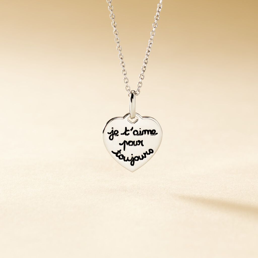Pendentif Mayliss Argent Blanc - Pendentifs Femme | Histoire d&rsquo;Or