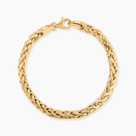 Bracelet Jany Maille Palmier Or Jaune - Bracelets cha&icirc;ne Femme | Histoire d&rsquo;Or