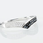 Bague Aile De Mouette Or Blanc Diamant - Bagues avec pierre Femme | Histoire d&rsquo;Or