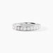 Demi Alliance Rhea Platine Blanc Diamant - Alliances Femme | Histoire d’Or