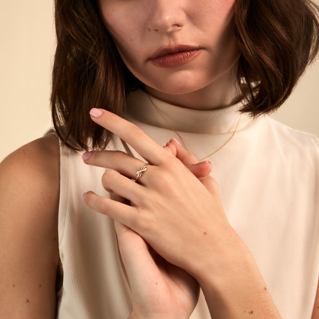 Bague Rabindra Or Jaune Diamant - Bagues avec pierre Femme | Histoire d&rsquo;Or