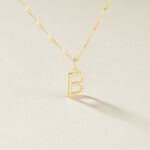 Pendentif Lettre B Or Jaune Oxyde - Pendentifs Famille | Histoire d&rsquo;Or