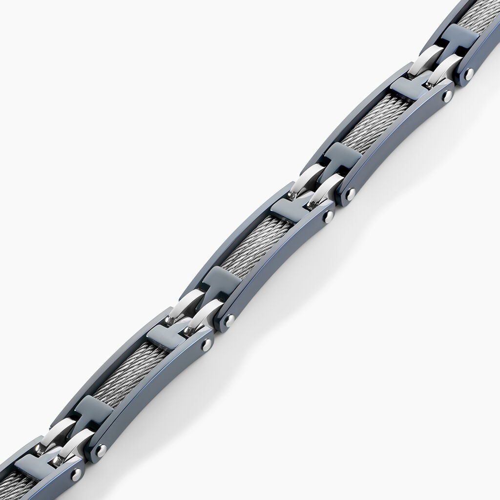 Bracelet Jourdan Acier - Bijoux sans pierre Homme | Histoire d&rsquo;Or