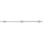 Cha&icirc;ne De Cheville Millia Argent Blanc - Cha&icirc;nes de cheville Femme | Histoire d&rsquo;Or