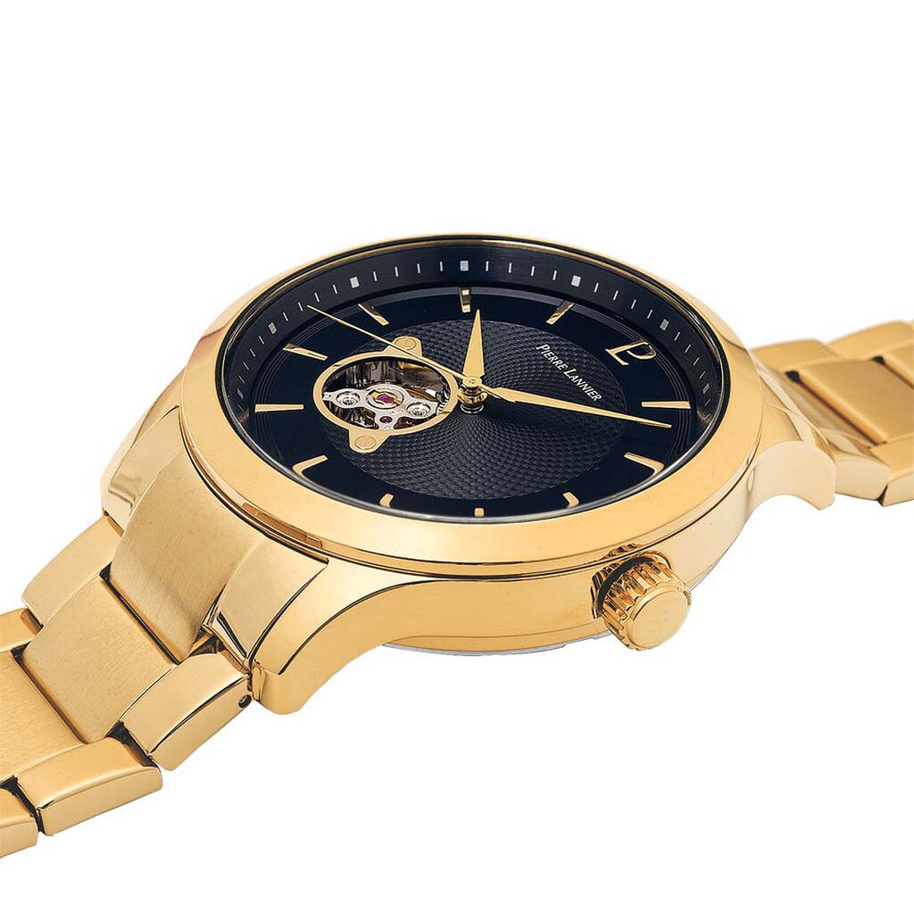 Montre Pierre Lannier Fleuret Noir - Montres Homme | Histoire d’Or
