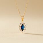 Collier Lisea Plaqu&eacute; Or Jaune Verre Et Oxyde De Zirconium - Colliers Femme | Histoire d&rsquo;Or