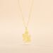 Collier Hallie Ange A Genoux Or Jaune