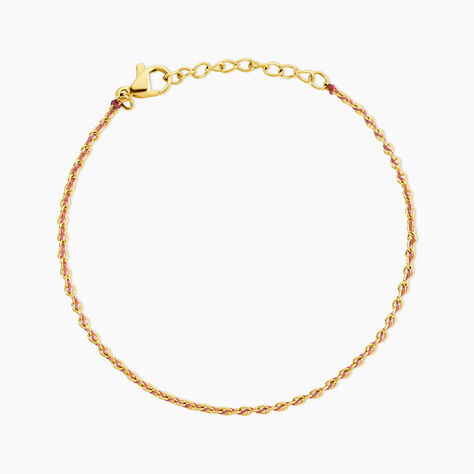 Bracelet Nelli Acier Jaune - Bracelets cordon Femme | Histoire d&rsquo;Or