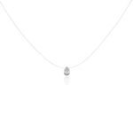 Collier Nylon Argent Blanc Oxyde - Colliers fantaisie Femme | Histoire d&rsquo;Or