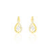 Boucles D'oreilles Pendantes Evana Or Jaune Oxyde De Zirconium - Boucles d'oreilles pendantes Femme | Histoire d’Or