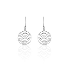 Boucles D'oreilles Pendantes Naelia Argent Blanc - Boucles d'oreilles fantaisie Femme | Histoire d’Or