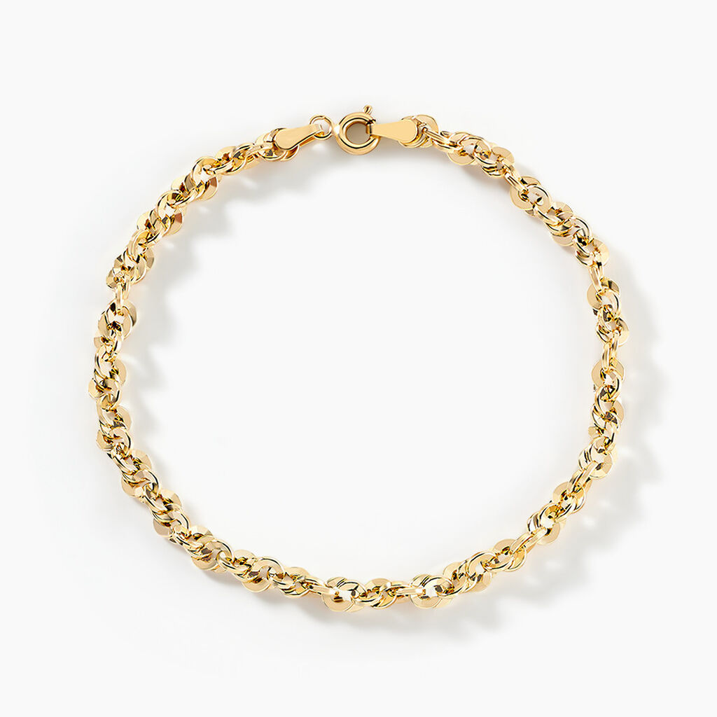 Bracelet Jerry Maille Corde Facettée Or Jaune - Bracelets chaîne Femme | Histoire d’Or