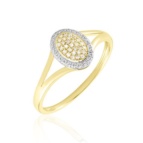 Bague Or Jaune Finola Diamants - Bagues avec pierre Femme | Histoire d’Or