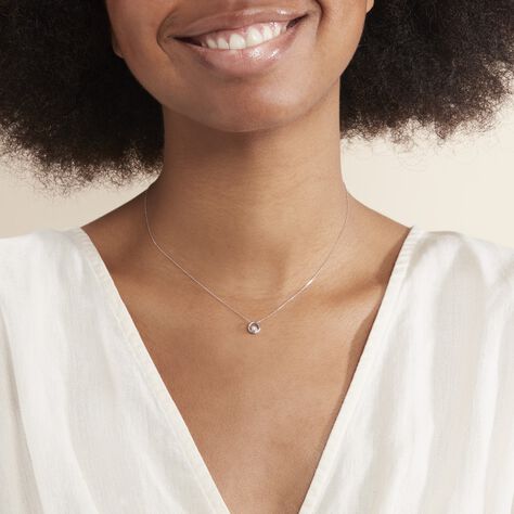 Collier Fidelia Or Blanc Diamant - Colliers Femme | Histoire d’Or
