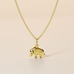 Pendentif Haiza Elephant Or Jaune - Pendentifs Famille | Histoire d&rsquo;Or