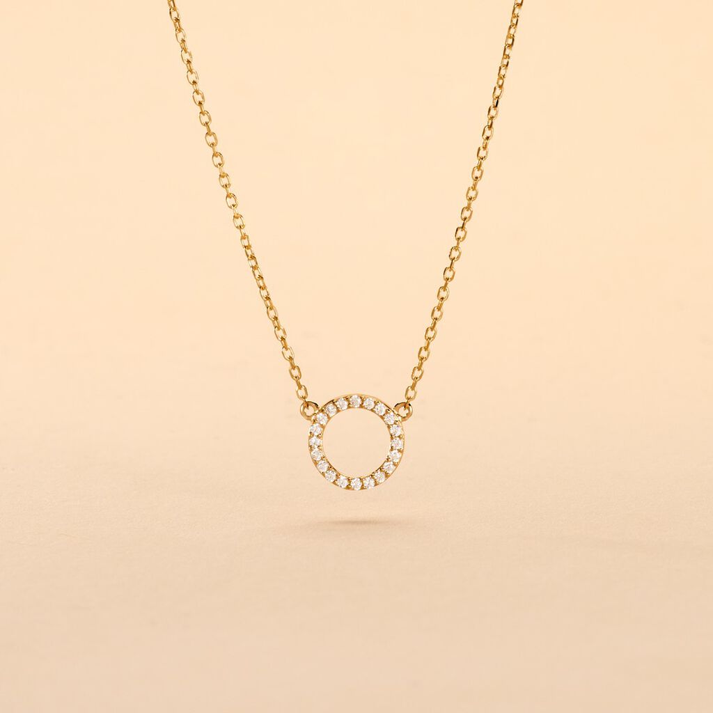 Collier Lim Or Jaune Oxyde De Zirconium - Colliers Femme | Histoire d’Or