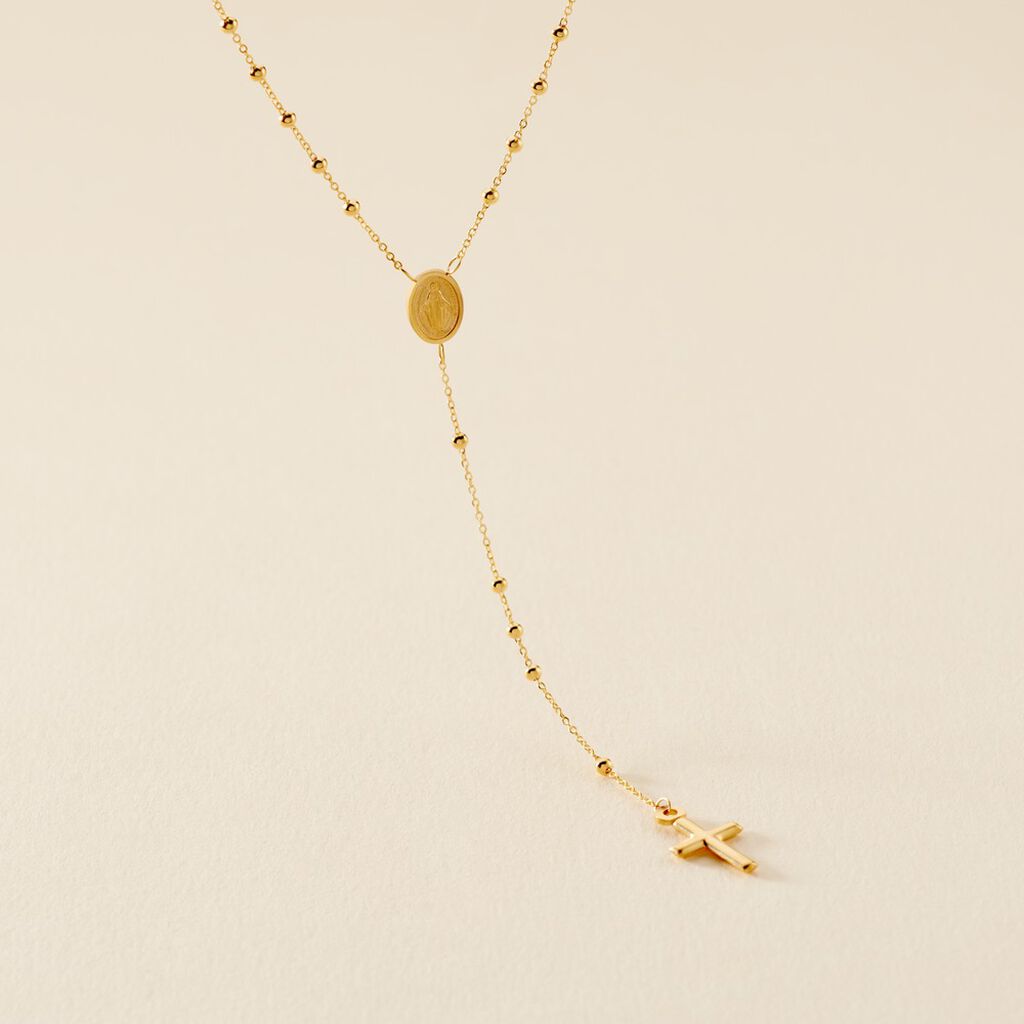 Collier Cleya Or Jaune - Pendentifs Baptême Famille | Histoire d’Or