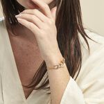 Bracelet Or Bicolore Acanthus - Bracelets cha&icirc;ne Femme | Histoire d&rsquo;Or