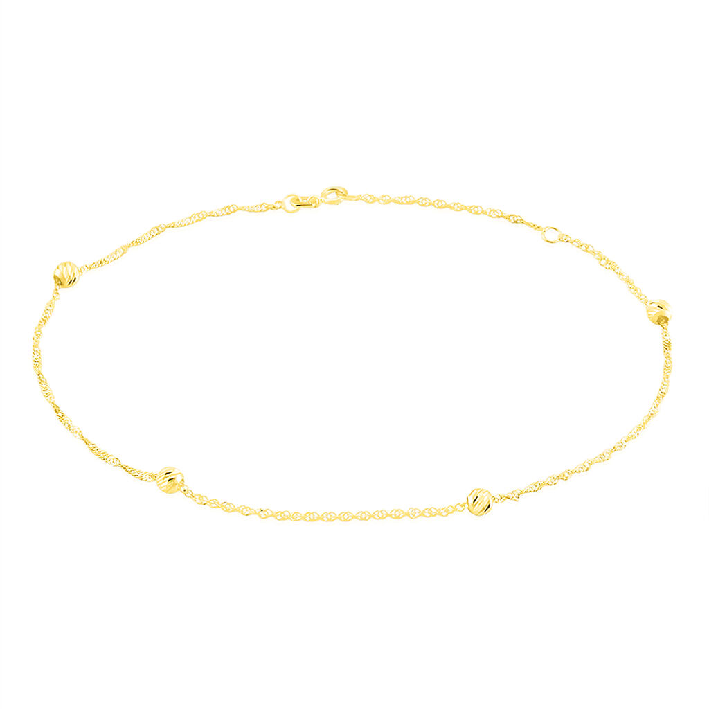Chaîne De Cheville Zahia Or Jaune