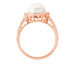 Bague Olivia Argent Rose Perle De Culture Et Oxyde De Zirconium - Bagues avec pierre Femme | Histoire d’Or