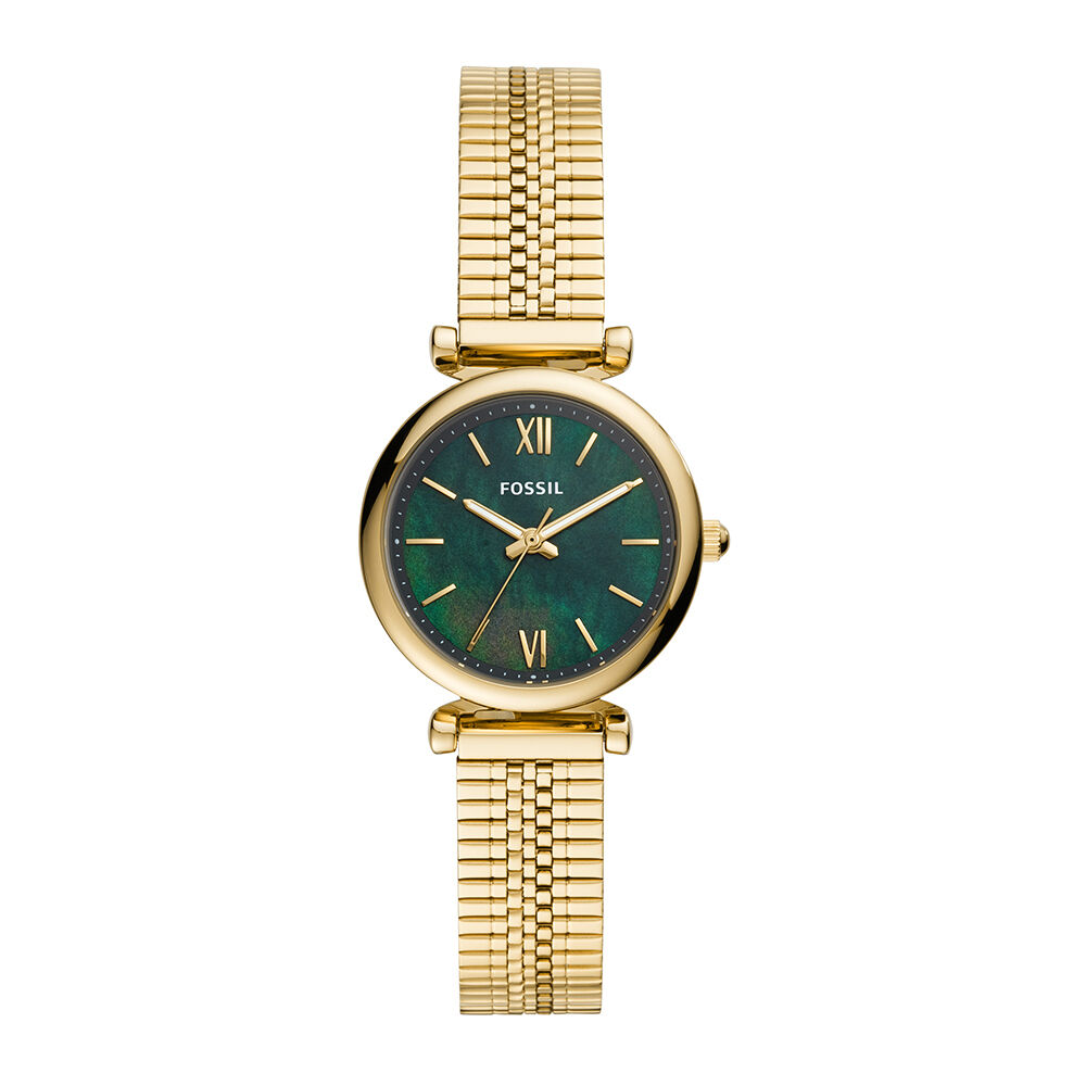 Montre or fond vert clearance