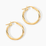 Cr&eacute;oles Youri Or Jaune - Boucles d'oreilles cr&eacute;oles Femme | Histoire d&rsquo;Or