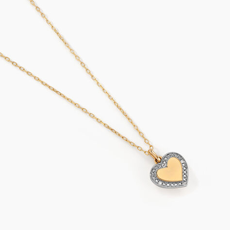 Collier Promesse Pour L'eternite Or Jaune Diamant - Cadeaux de naissance Femme | Histoire d’Or