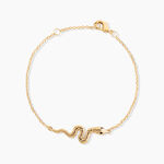 Bracelet Yasha Plaqu&eacute; Or Jaune Spinelle Synth&eacute;tique - Bracelets Femme | Histoire d&rsquo;Or