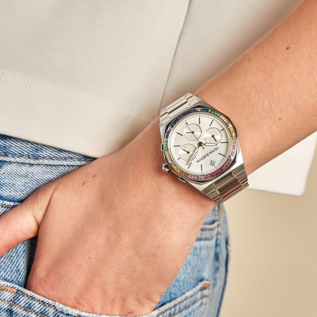 Montre Olivia Burton Hexa Multifonction Argenté - Montres Femme | Histoire d’Or