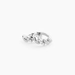 Cr&eacute;oles Fulk Argent Blanc Oxyde De Zirconium - Boucles d'oreilles cr&eacute;oles Femme | Histoire d&rsquo;Or