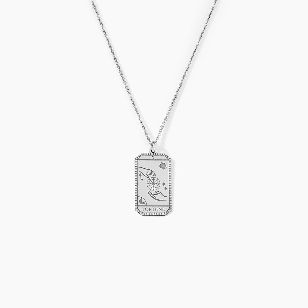 Collier Arcane Argent Blanc - Colliers fantaisie Homme | Histoire d&rsquo;Or