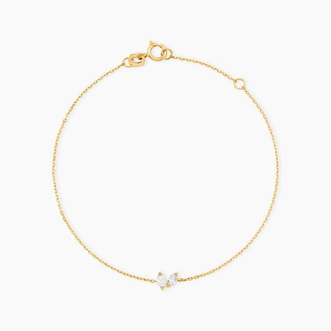 Bracelet Glendower Or Jaune Diamant Synthétique - Nouveautés Femme | Histoire d’Or