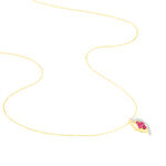 Collier Hoela Or Jaune Diamant Et Rubis - Colliers Femme | Histoire d&rsquo;Or