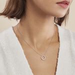 Collier Ela&iuml;s Argent Blanc Oxyde De Zirconium - Colliers fantaisie Femme | Histoire d&rsquo;Or