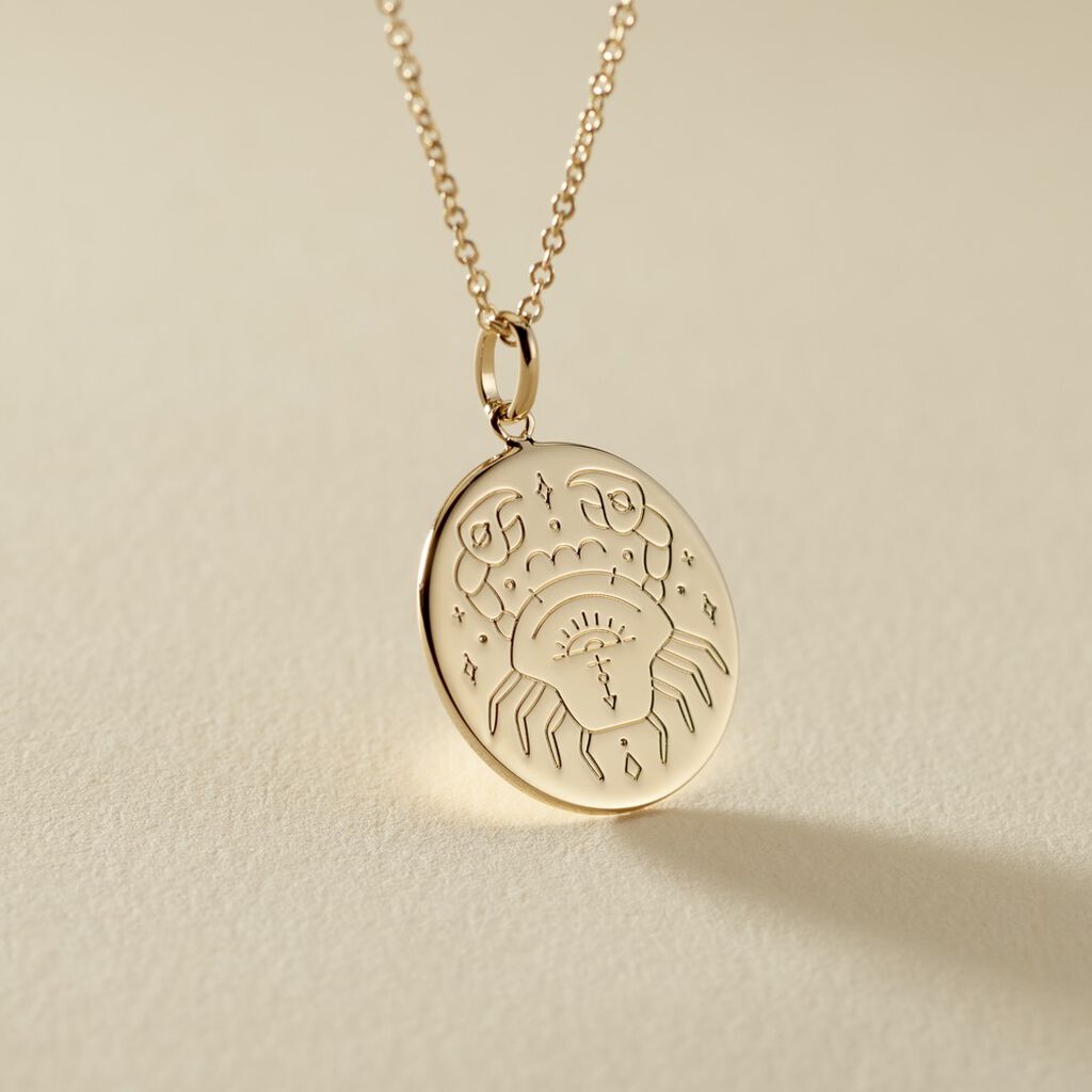 Collier Astro Plaqu&eacute; Or - Colliers Zodiaque Femme | Histoire d&rsquo;Or