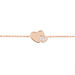 Bracelet Flamen Argent Rose Oxyde De Zirconium - Bracelets Coeur Femme | Histoire d’Or