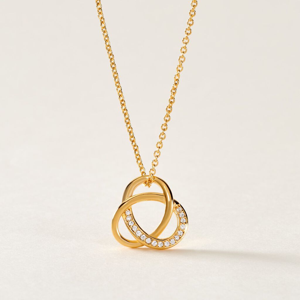 Collier Plaqu&eacute; Or Henia Oxydes De Zirconium - Colliers fantaisie Femme | Histoire d&rsquo;Or