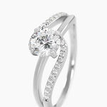 Bague Mirene Argent Blanc Oxyde De Zirconium - Bagues solitaires Femme | Histoire d&rsquo;Or