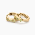 Cr&eacute;oles Gianna Plaqu&eacute; Or Jaune Oxyde De Zirconium - Boucles d'oreilles cr&eacute;oles Femme | Histoire d&rsquo;Or