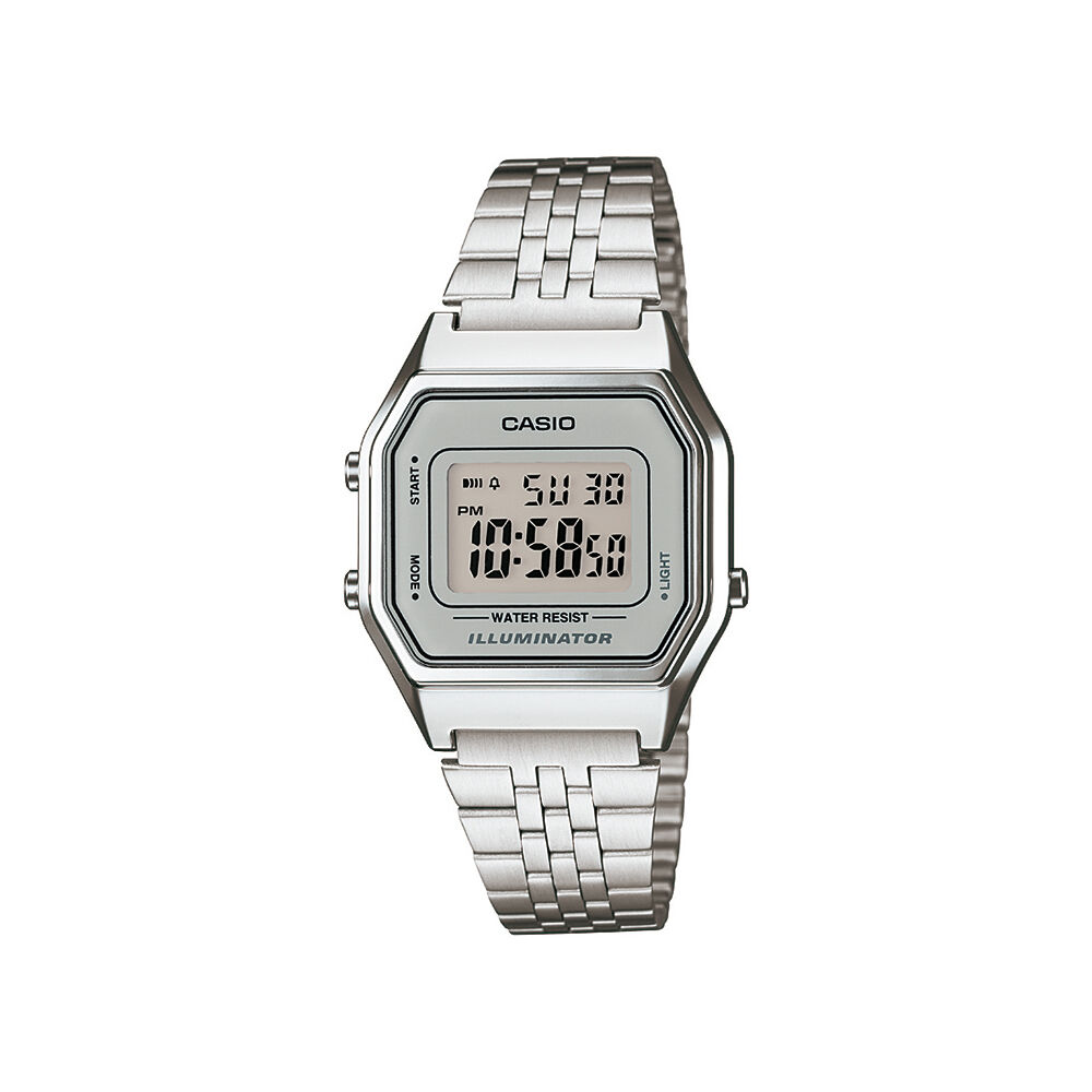 Montres Casio Collection LA680WEA 7EF Plastique Cliquet Blanc