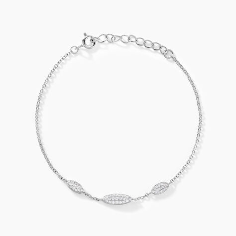 Bracelet Tiwa Argent Blanc Oxyde De Zirconium - Bracelets Femme | Histoire d’Or