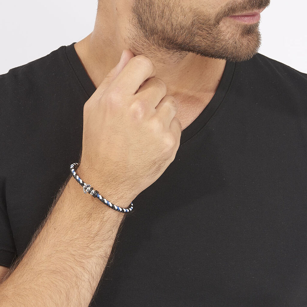 Bracelet Axel Acier Blanc - Bracelets Homme | Histoire d’Or